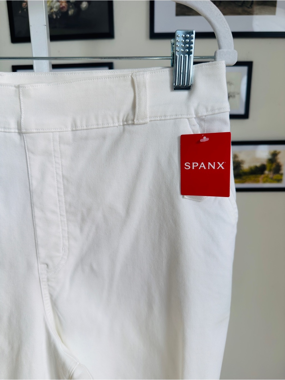 SPANX White women’s Pull-On wide leg cropped pants - Picture 3 of 9
